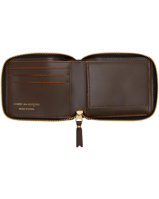 Comme des Garçons Brown Triple Stitch Wallet