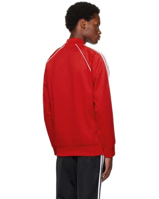 メンズ Adidas Originals レッド Adicolor Classics Sst トラックジャケット Red