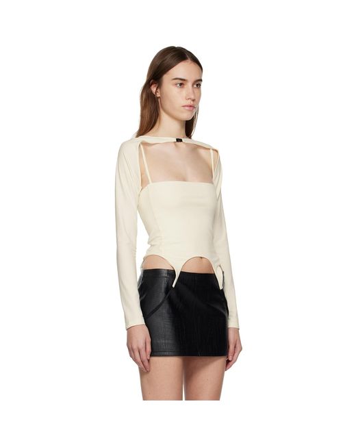 Miaou Black Off-white Phoenix Long Sleeve T-shirt
