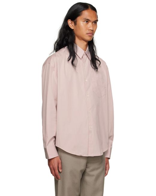 AMI Pink Boxy-fit Shirt for men
