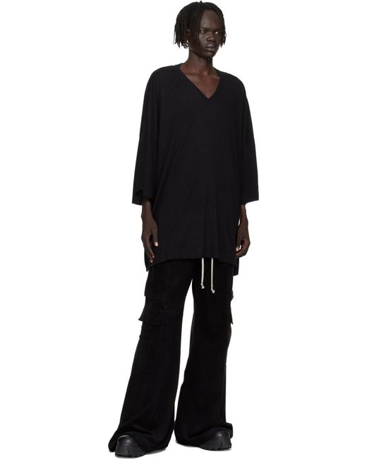 Rick Owens Black Concordians V Tommy T-Shirt for men