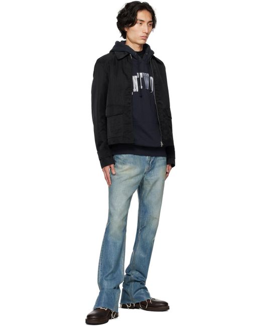 SAINTWOODS Blue Arch Hoodie for men