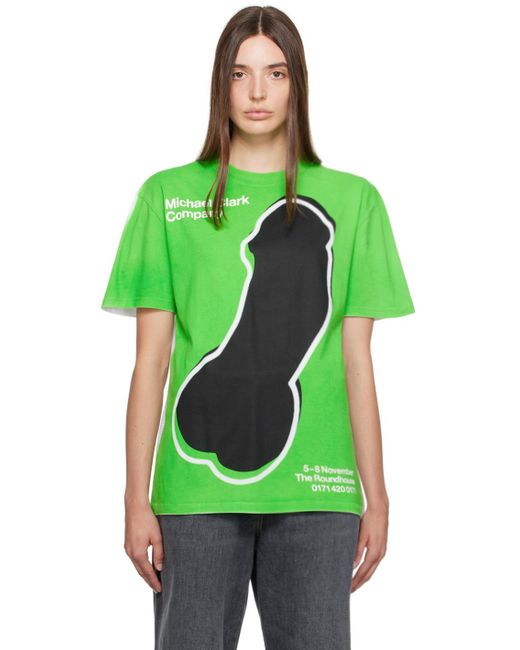 J.W. Anderson White & Green Michael Clark Edition T-shirt