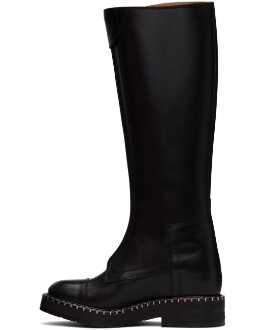 Chloé Black Noua High Boots