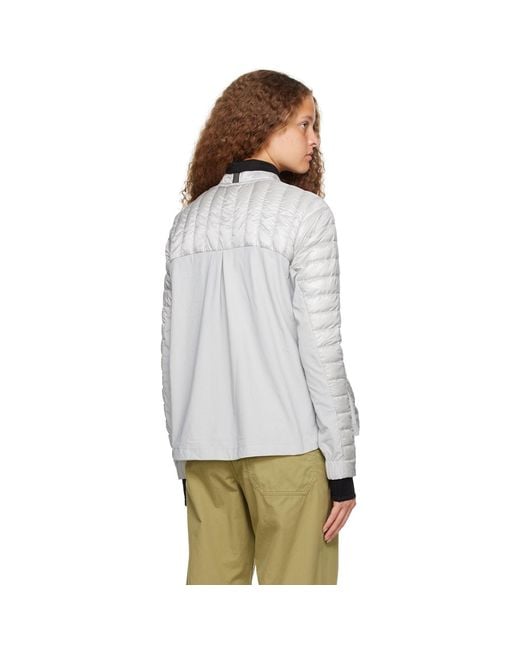 Canada Goose White Silver Roncy Down Jacket