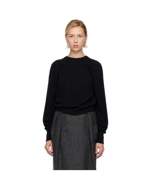 Maison Margiela Black Wool Knit Sweater