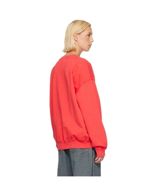 Ganni Red Cherry Crewneck Sweatshirt