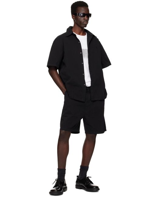 Chemise Décontractée Noire En Denim À Logo Et À Effet Délavé Han Kjobenhavn pour homme en coloris Black