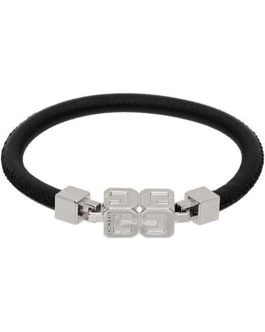 Givenchy Black G Cube Bracelet for men
