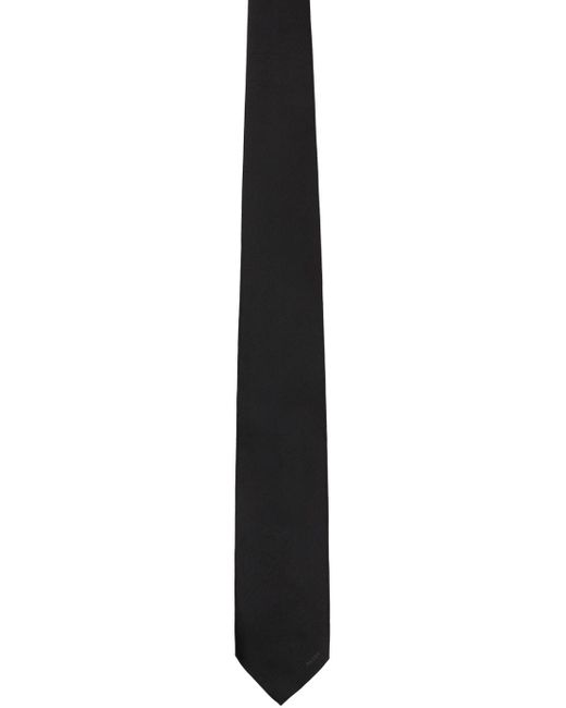 Prada Black Logo Tie for men