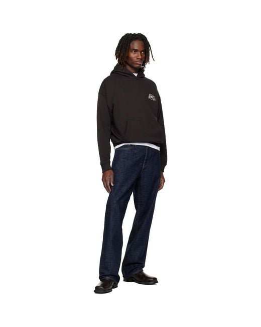 Lacoste Black Multi Print Fleece Hoodie for men