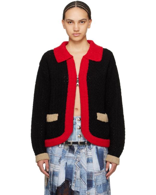 ANDERSSON BELL Red Elass Cardigan
