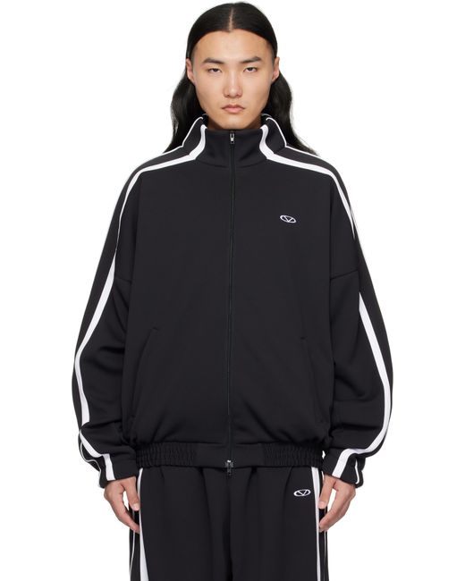 Vetements Black Oval Logo Gym Jacket for men