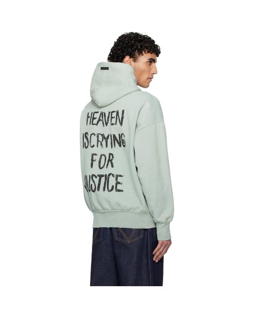 Fear Of God Gray 'Heaven' Hoodie for men