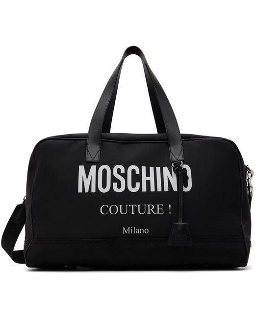 Moschino Black Travel Bag for men