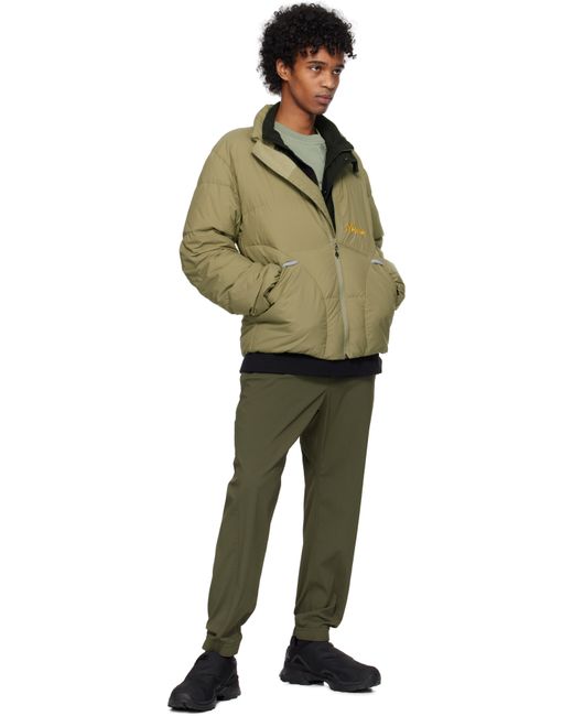 NANGA Green Khaki Mazeno Ridge Down Jacket for men