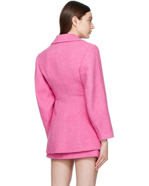 Ganni Pink Suiting Blazer