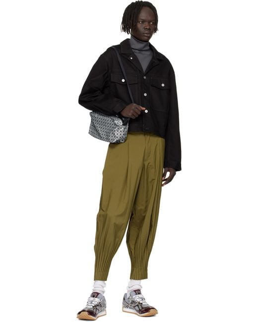 Issey Miyake Metallic Saddle Reflector Bag for men