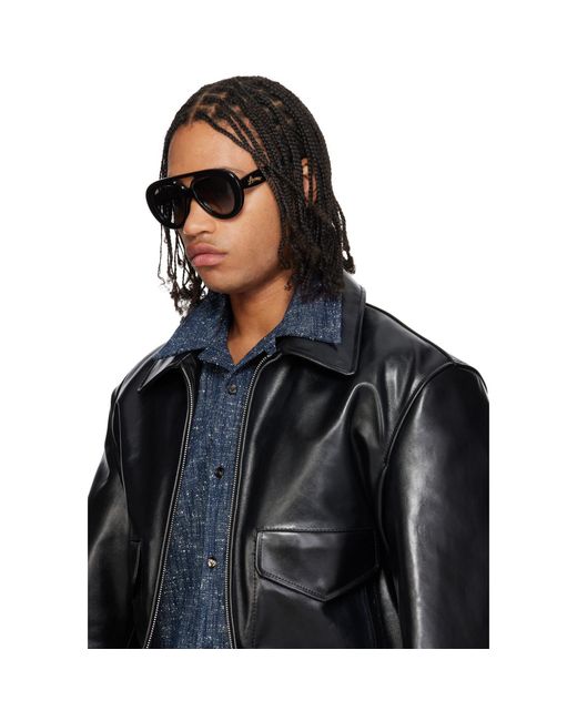 Loewe Black Curvy Sunglasses for men