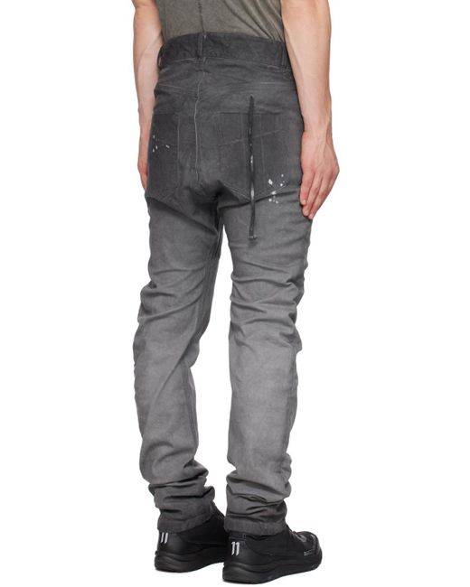 Boris Bidjan Saberi 11 Black Gray P1c Jeans for men