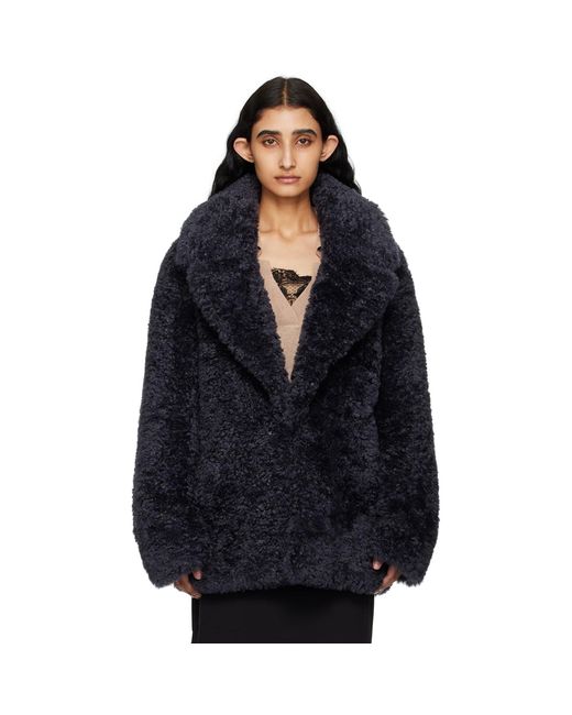 Stella McCartney Black Short Faux-shearling Jacket