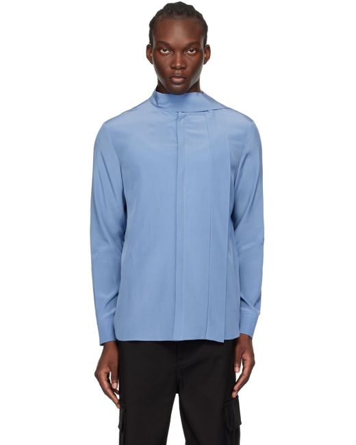 Valentino Scarf Shirt in Blue for Men Lyst