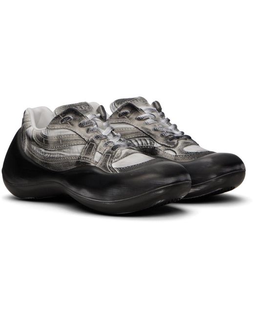 J.W. Anderson Black White & Gray Bumper Hike Sneakers