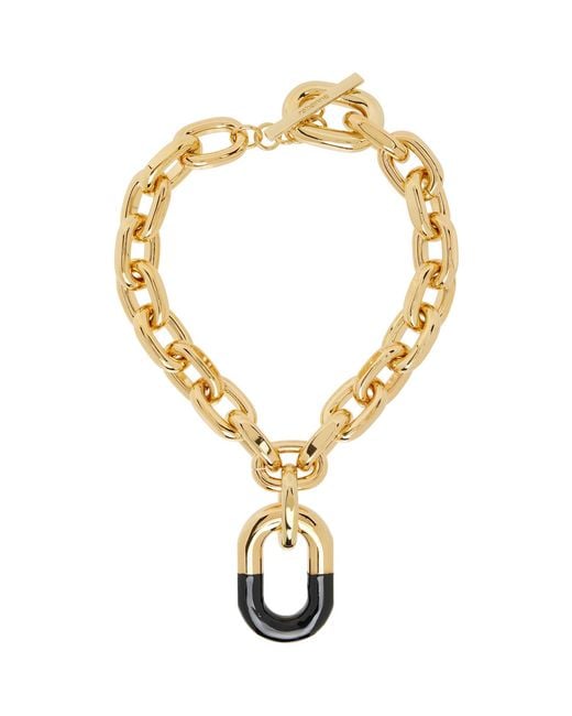 Rabanne Metallic Xl Link Necklace