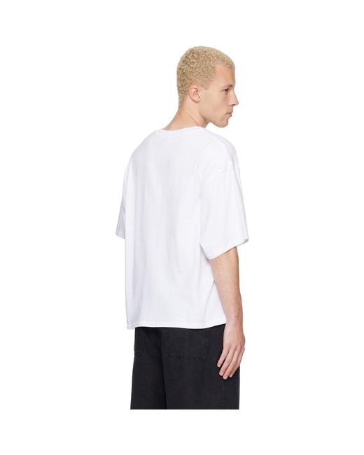 Won Hundred White Houston Plain T-Shirt for men