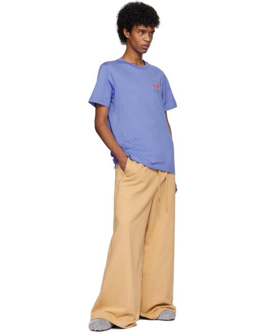 Marni Blue Logo Patch T-Shirt for men