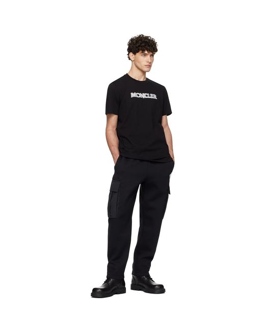 Moncler Black S/s T-shirt for men