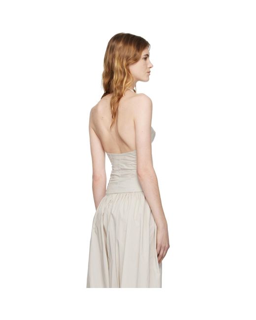 Belle Anna Natural Taupe Flore Top