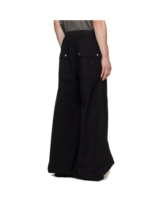 Rick Owens Black Tower Geth Belas Trousers for men