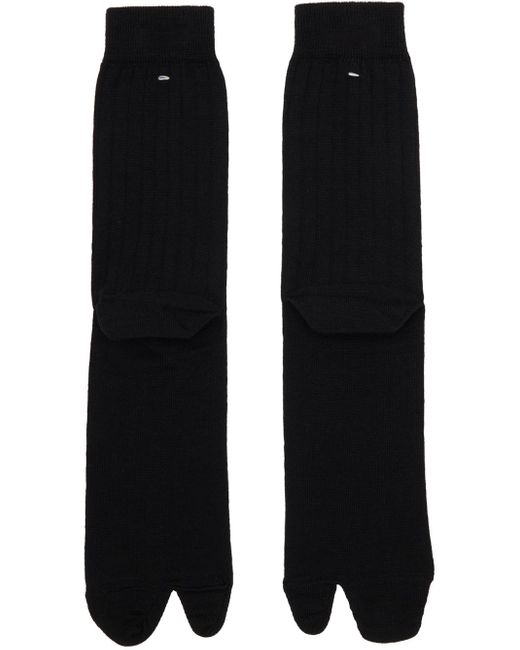 Chaussettes hauteur mollet noires Maison Margiela pour homme en coloris Black