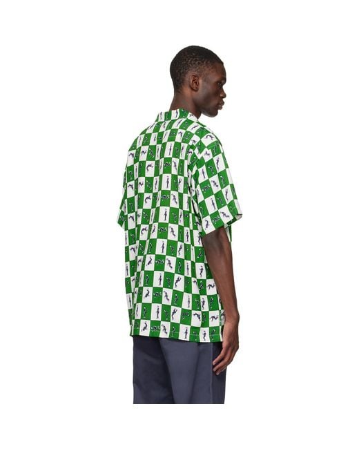 vowels Green Elvis Shirt for men
