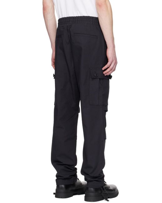 Pantalon cargo noir à coupe classique HUGO pour homme en coloris Black