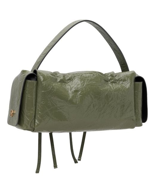 Acne Green Multipocket Shoulder Bag