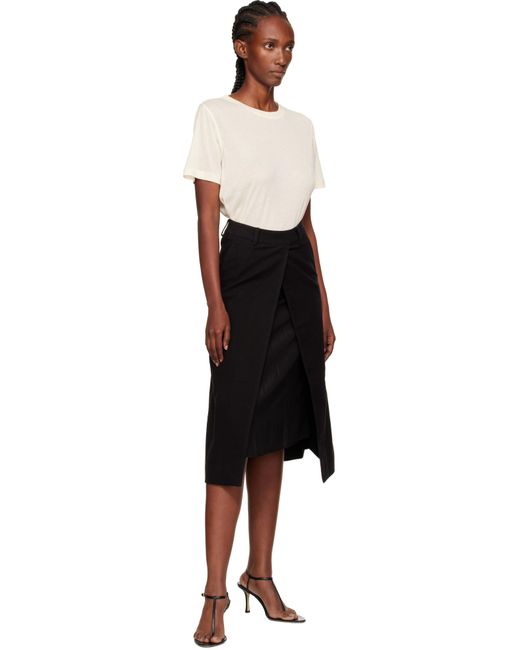 T-Shirt Camille Blanc Cassé GIA STUDIOS en coloris Black