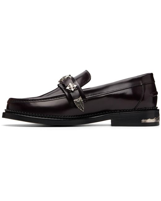Toga Virilis Black Ssense Exclusive Metal Loafers for men