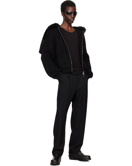 Moose Knuckles Black Cj Split Hoodie for men