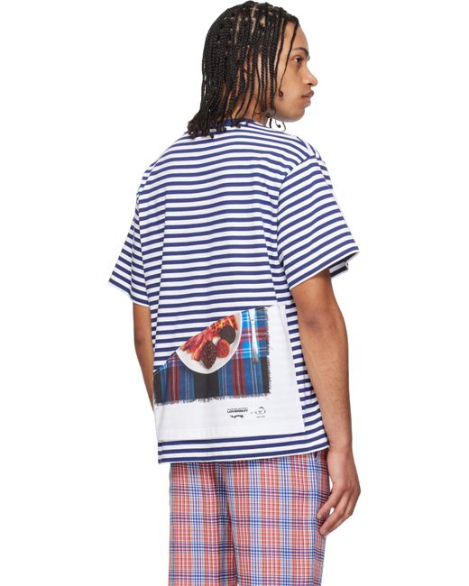 Charles Jeffrey Blue Auld Hag Edition Double T-Shirt for men