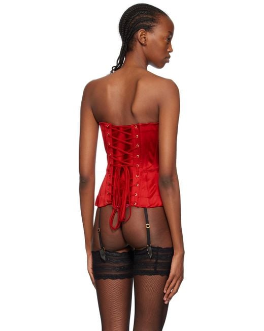 Agent Provocateur レッド Gena コルセット Red