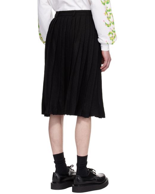 Ashley Williams Black Xtreme Midi Skirt for men
