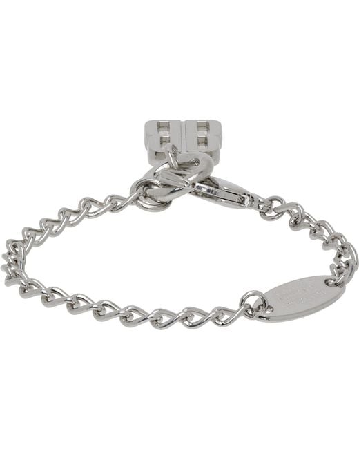 Balenciaga Metallic Nano Thin Bracelet for men