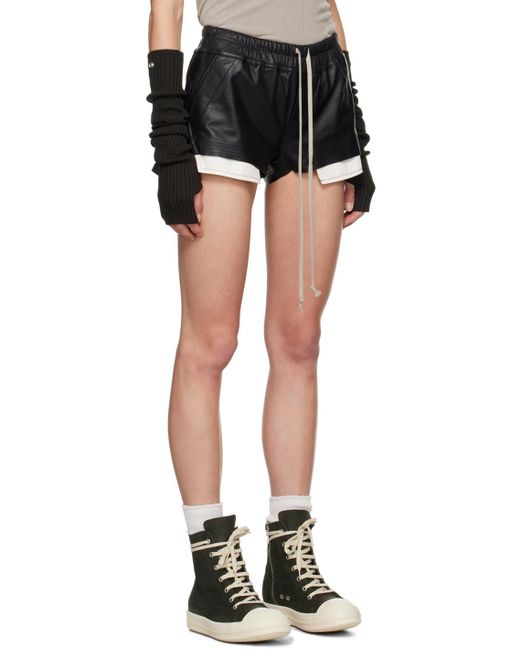RICK OWENS Fog レザーショートパンツ 送料関税込 (RICK OWENS