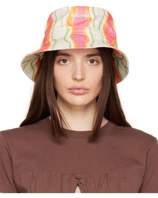 Jacquemus Multicolor Le Raphia 'le Bob Gadjo' Beach Hat in Brown | Lyst