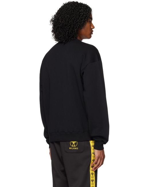 Moschino Black Teddy Bear Sweatshirt for men