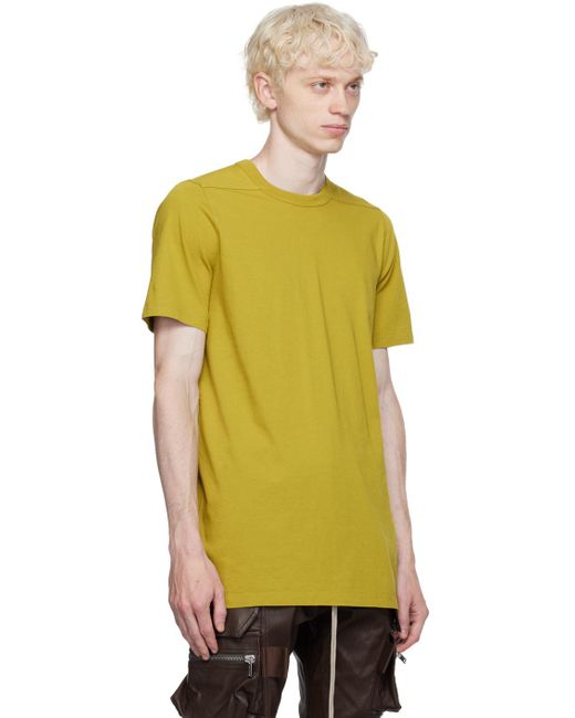 Rick Owens Yellow Level T-shirt for men