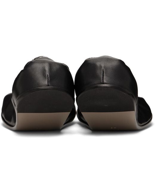 MM6 by Maison Margiela Black Numeric Anatomic Ballerina Flats