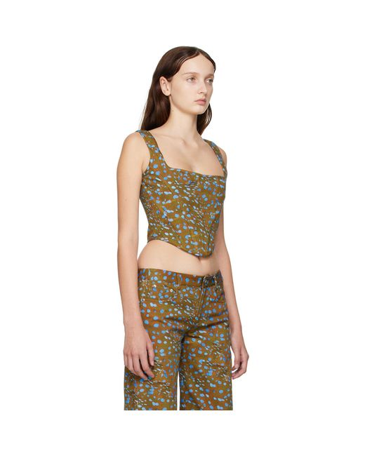Priscavera Multicolor Printed Corset
